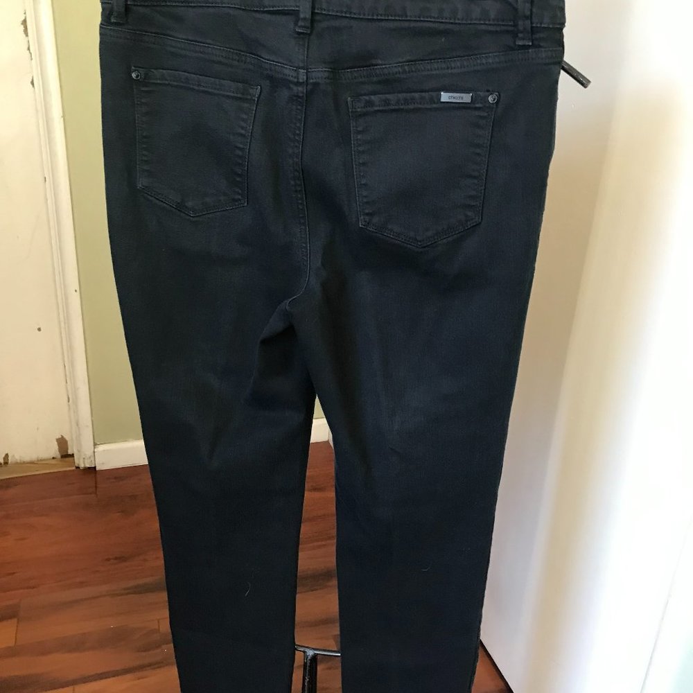 SO SLIMMING SLIM JEANS BY CHICO'S SIZE 1.5 STRAUGHT STRETCH